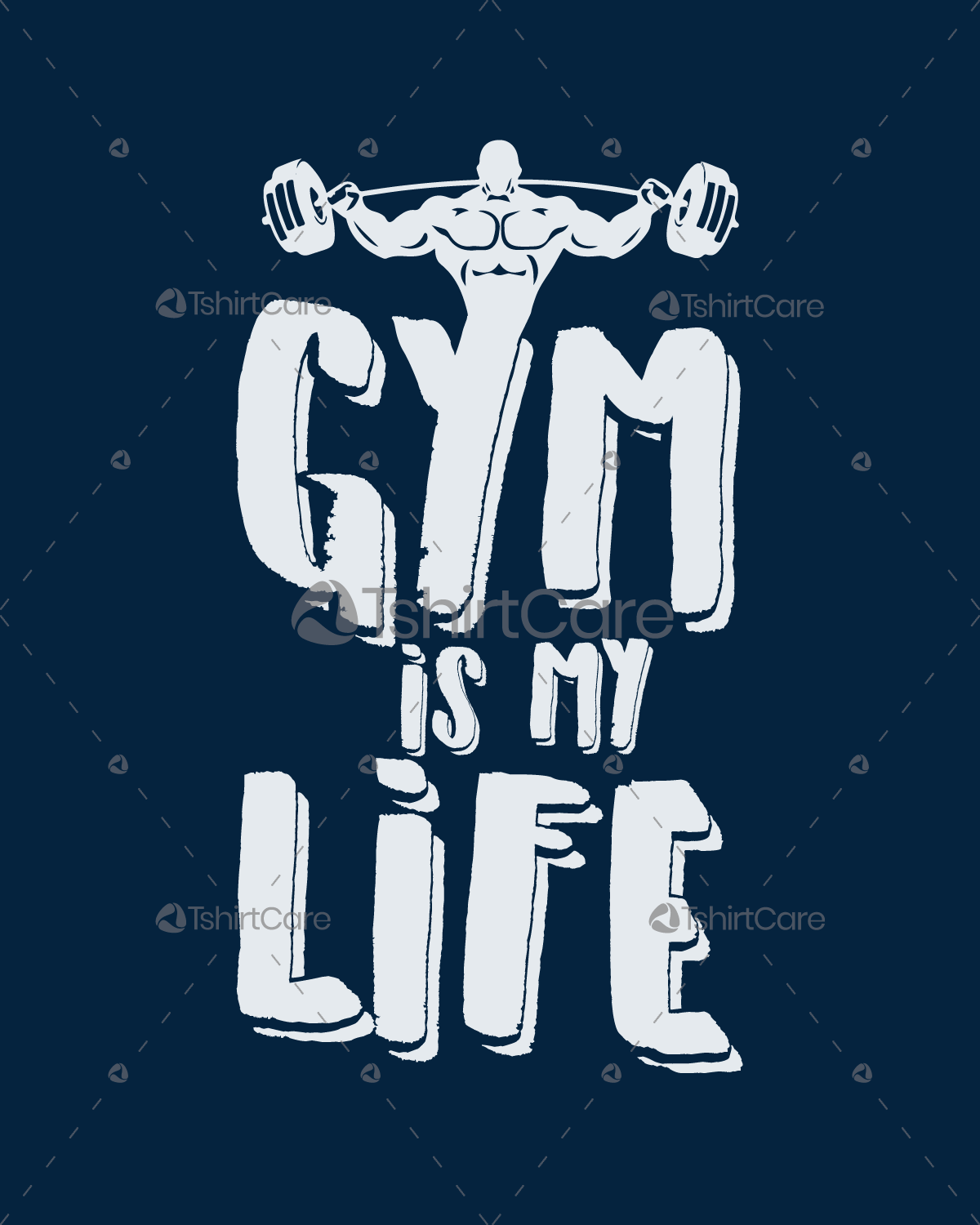 Gym Is My Life Fitness Gym T Shirt Designs For Bodybuilder