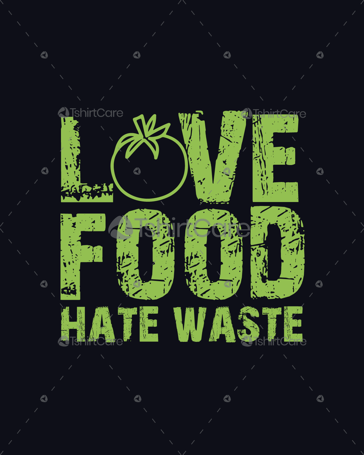 Love food hate waste T shirt & Shirt design for food fans boys ...