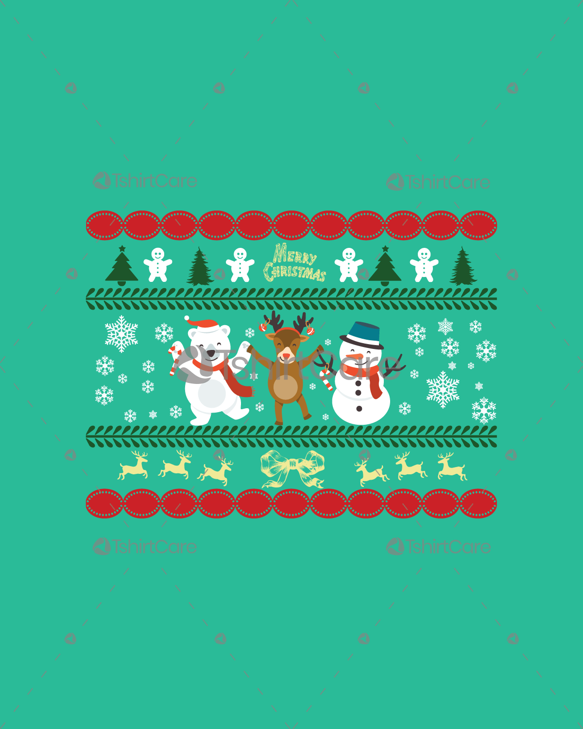 Deer ugly christmas Sweatshirt Design 
