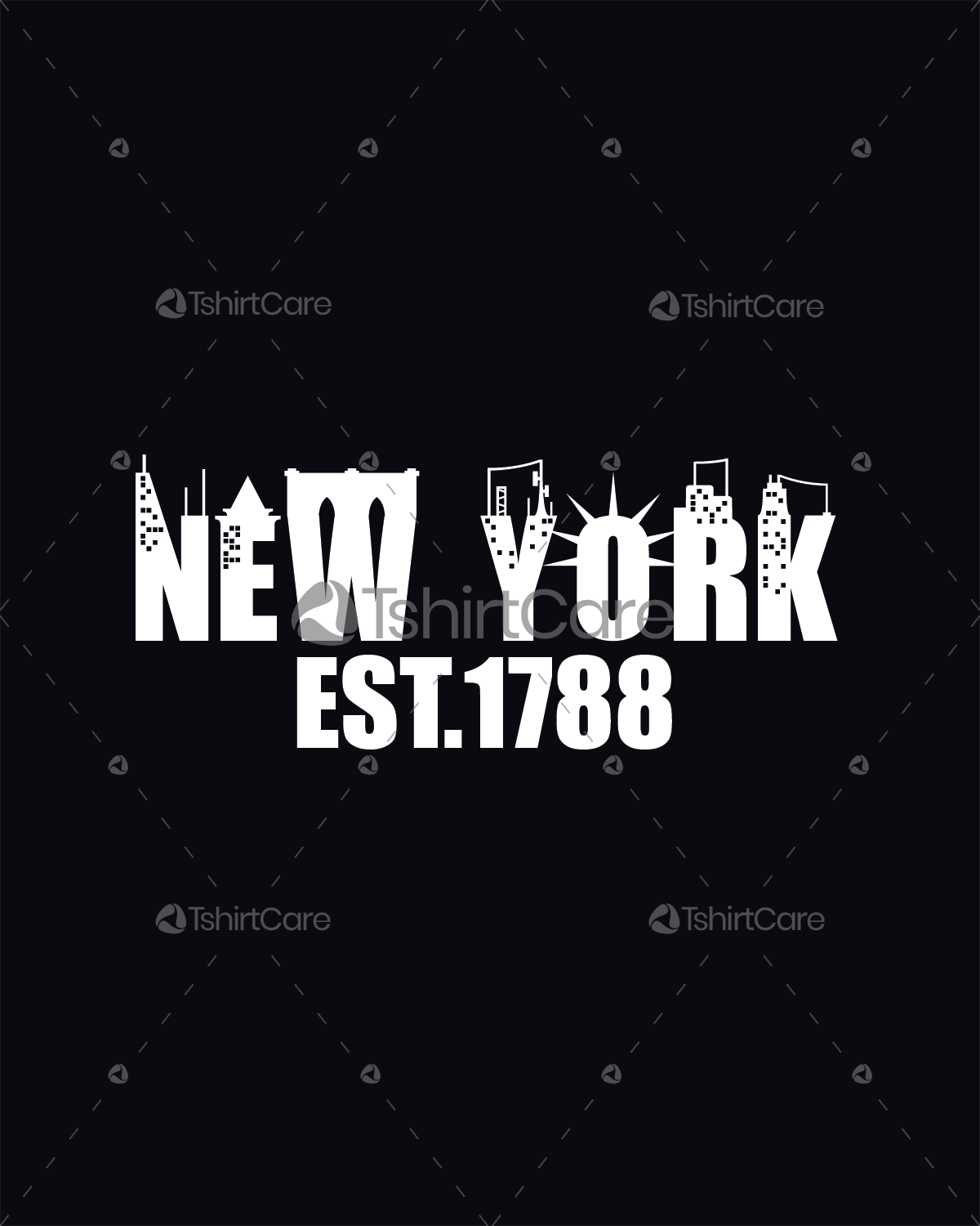 New York Est 1788 T shirt Design Classic City T-shirt Design for State Men,  Women & Kid Shirts