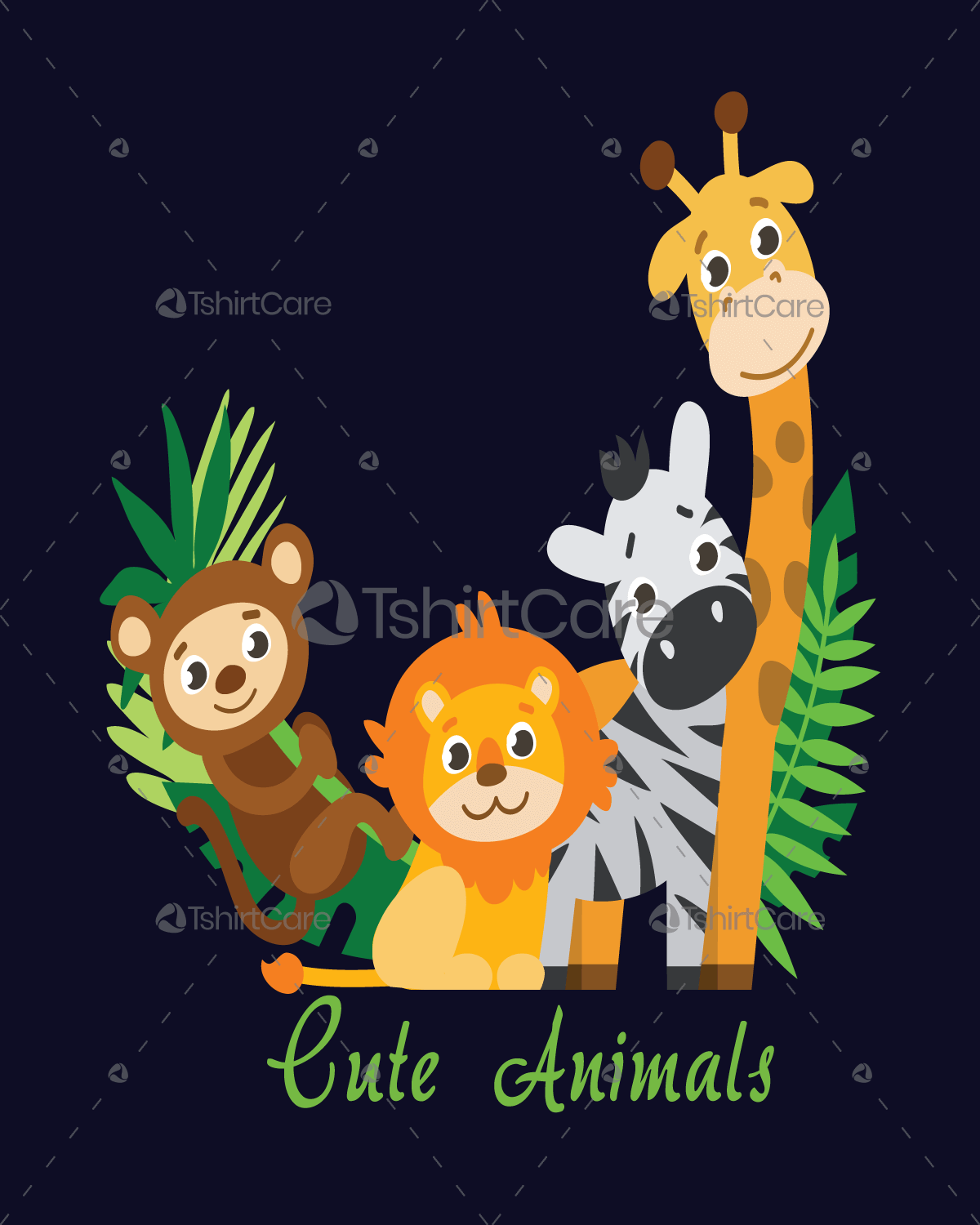 Jungle Animals T-shirts Design for Animals Lovers Kids Tee Shirts, Sweaters  & Hoodies - TshirtCare