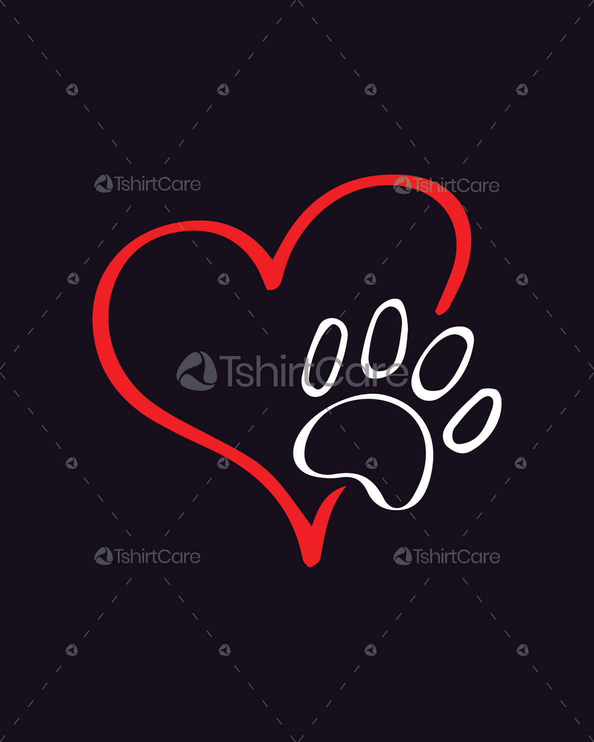 dog paw t shirt