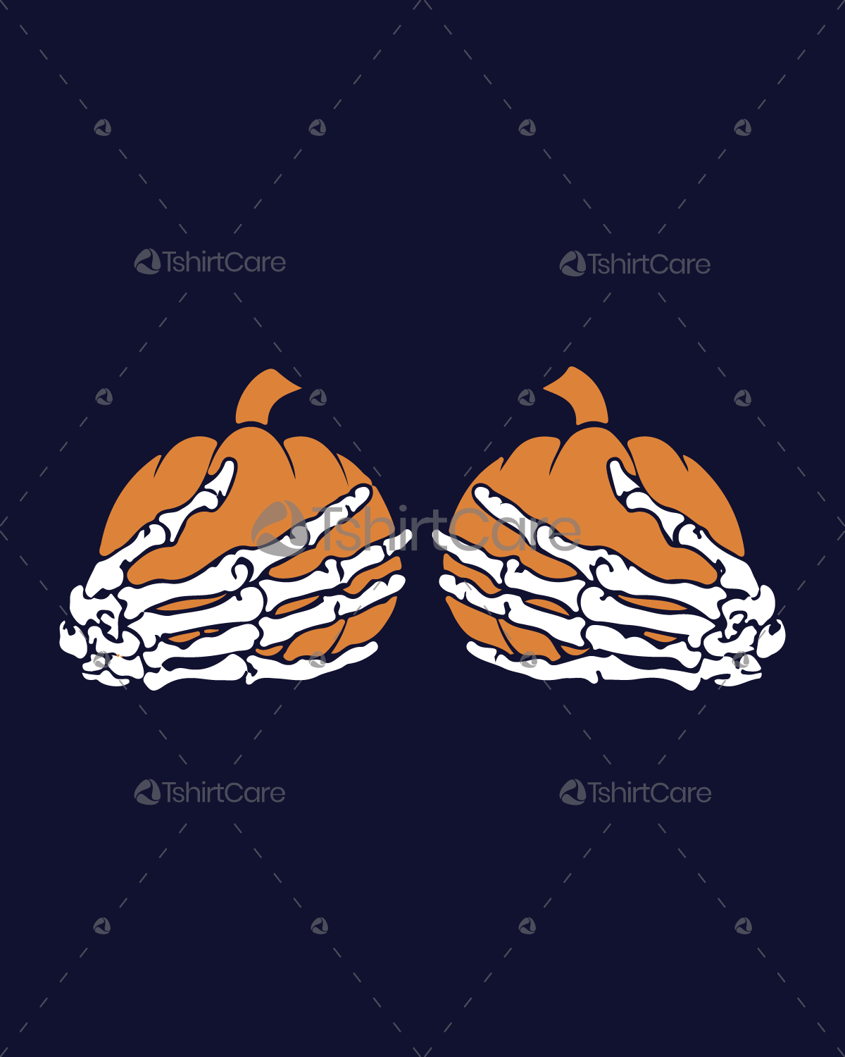 Halloween pumpkin funny T-shirt Design 