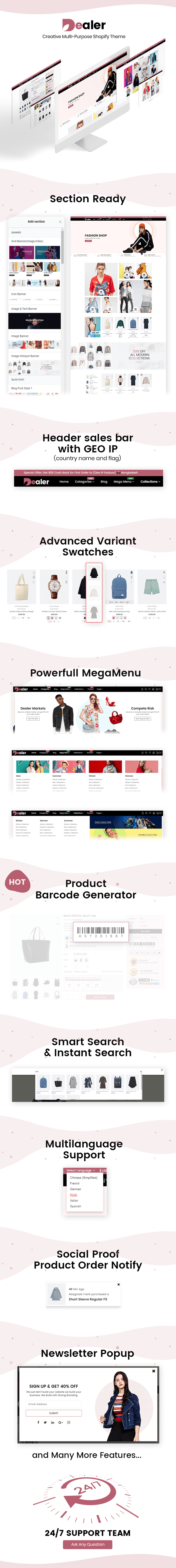 Dealer - Multipurpose Responsive Shopify Theme